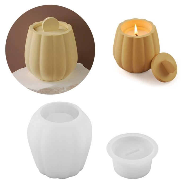 Striped Jar Candle Holder Resin Molds Tray Silicone Molds Resin Epoxy Ornaments Casting Mold for DIY Candlestick Jewelry