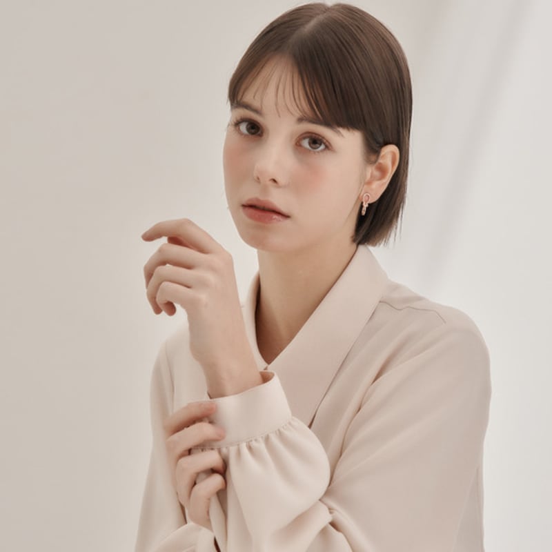 ELLE Jewelry 14K GF Cubic Point Knot Earrings ELGPEE567