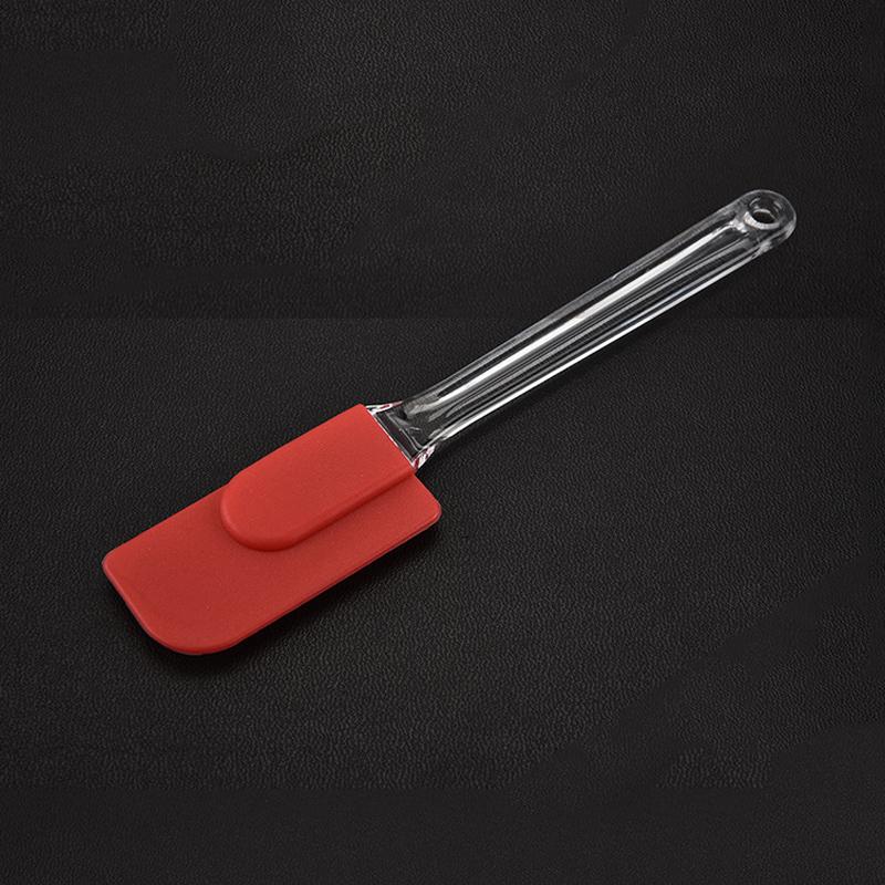 

Инструменты для торта Силиконовая лопатка для крема Скребок для смешивания Термостойкая антипригарная лопатка с прозрачной ручкой Small