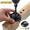 A Set of Woodworking Vertical Positioning Drill Jig Fixtures, Including 6/8/10mm Drill Sleeves, Woodworking Positioning Tools