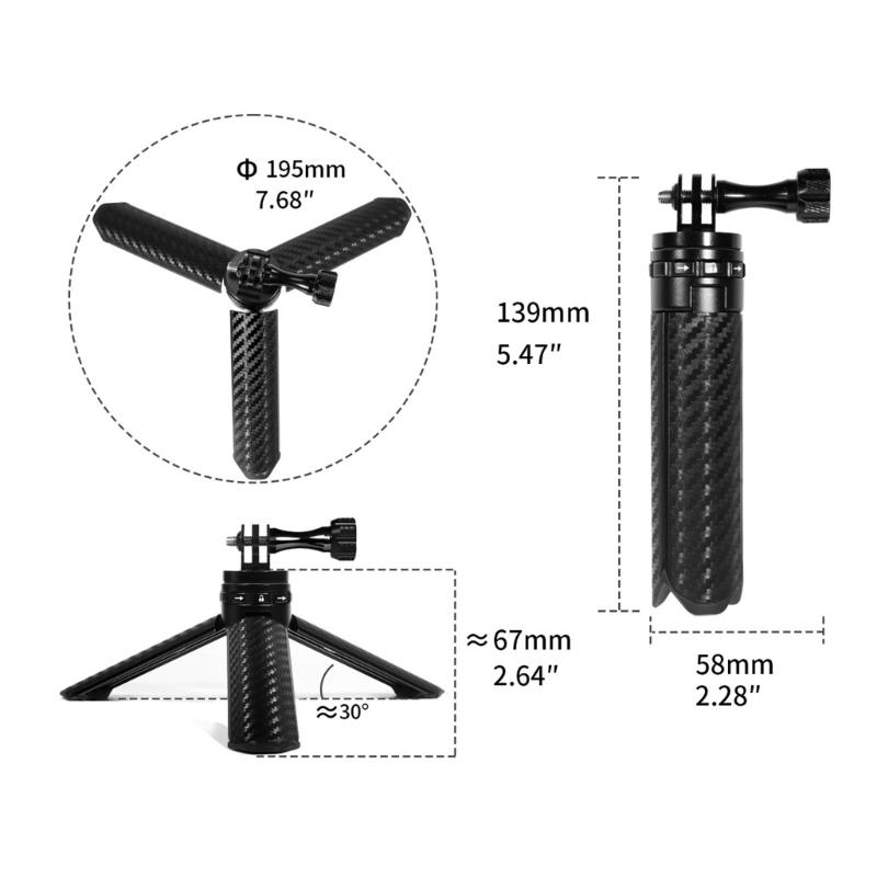 Compactly Aluminum Mini Tripod With Magnetic Base For Smartphones Cameras Action Cameras Stable Desktop Stand 2.5kg Load