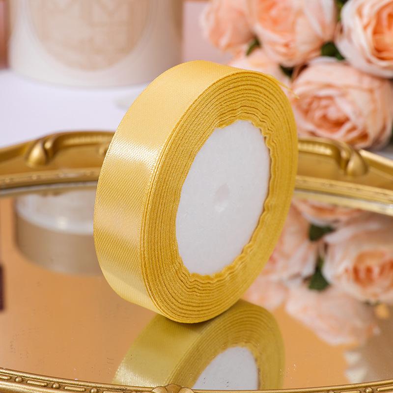 22meters/roll Wide 2cm Satin Ribbon Wedding Holiday Season Party Decor DIY Making Handmade Gift Wrapping Crafting Materials