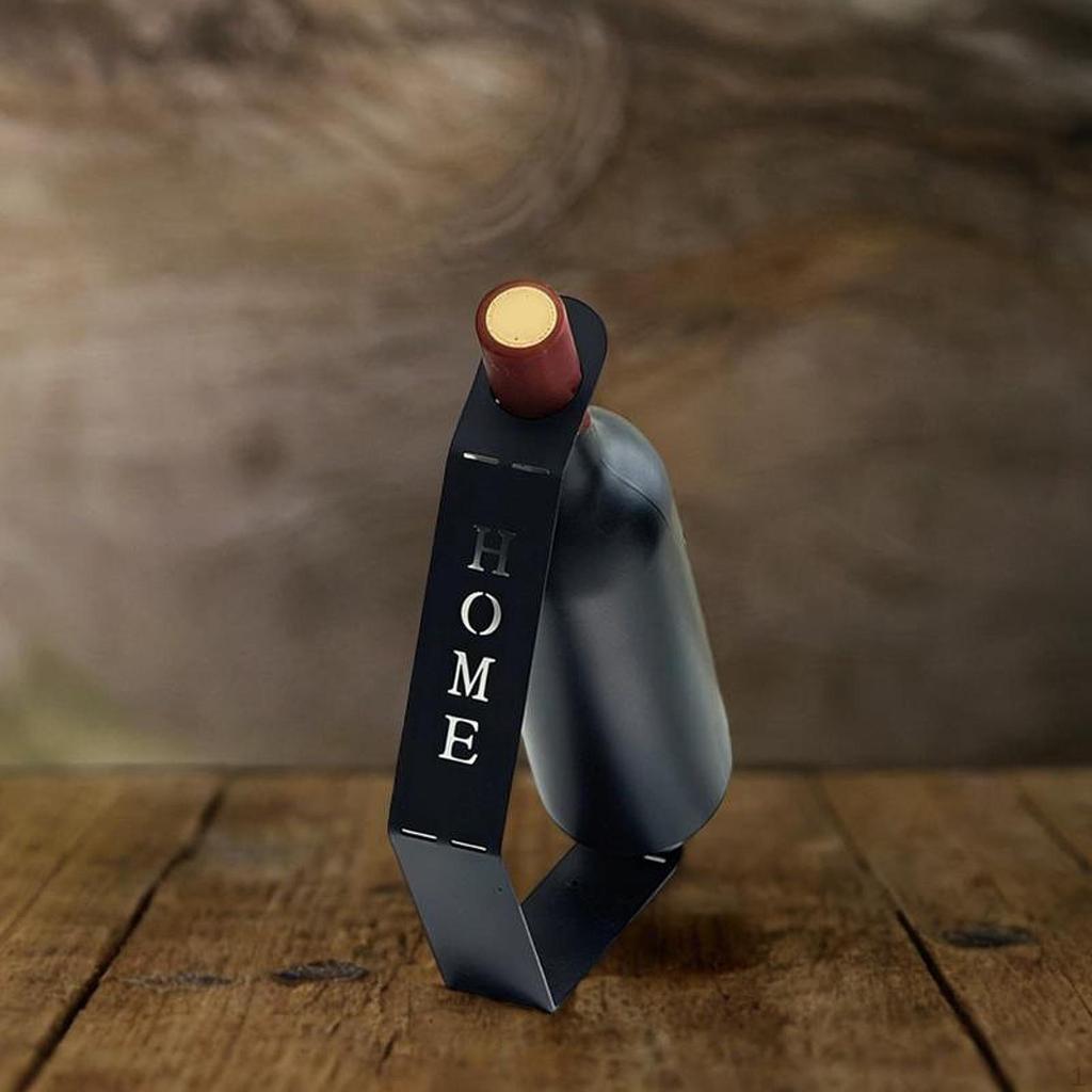 Single Tabletop Rack Holder Accessories Iron Storage Stand Display for Bar Basement Kitchen