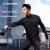 Camisa de Treino de Corrida Masculina Decathlon de Secagem Rápida com Meio Zíper
