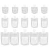 15 Packs 30ml 50ml 100ml Combination Bags Travel Liquid Bags Portable Non-printing Frosted Flip Lotion Shampoo Nozzle Bag