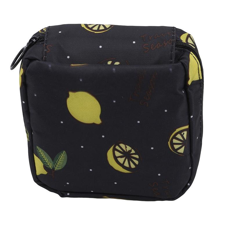Women Tampon Storage Bag Cartoon Mini Sanitary Waterproof Napkin Toiletry Bag Travel Cosmetic Bag Makeup Pouch Data Cable