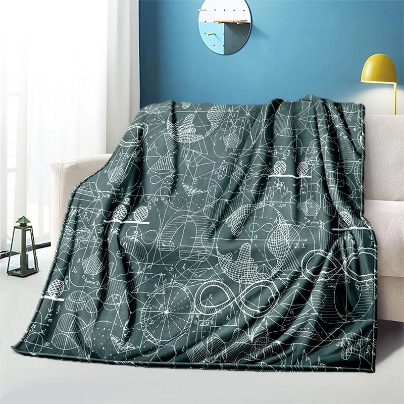 Science education topic Printed Blanket for Sofa Travel Camping Living Room Office Conditioning Blanket for All Seasons Gifts