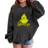 Kids' Long Sleeve Loose Pullover Letter Print Drawstring Hooded Sweatshirt