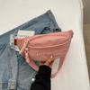 Canvas Mobile Phone Fanny Pack, Men'S And Women'S Breast Bag, Simple Student Small Backpack, Women'S Casual And Light Sports Messenger Bag, Men'S