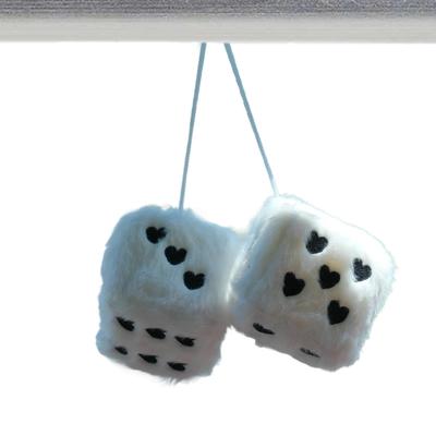 Tuyhnj Dice Car Ornament, Autophagy Dice - 1 Pair Car Decorative Dice Pendant -