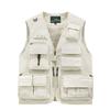 Men's Casual Outdoor Unloadable Multifunctional Reporter Travel Photography Mesh Quick Drying Fishing Vest Men