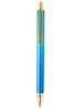 Fountain pen WANCHER 1xonexwan CLICKER/clicker fountain pen (blue x light blue (with converter))