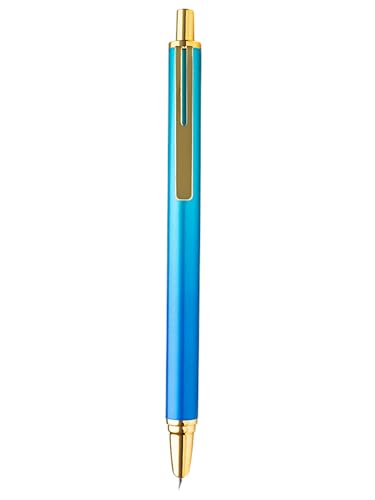 Fountain pen WANCHER 1xonexwan CLICKER/clicker fountain pen (blue x light blue (with converter))