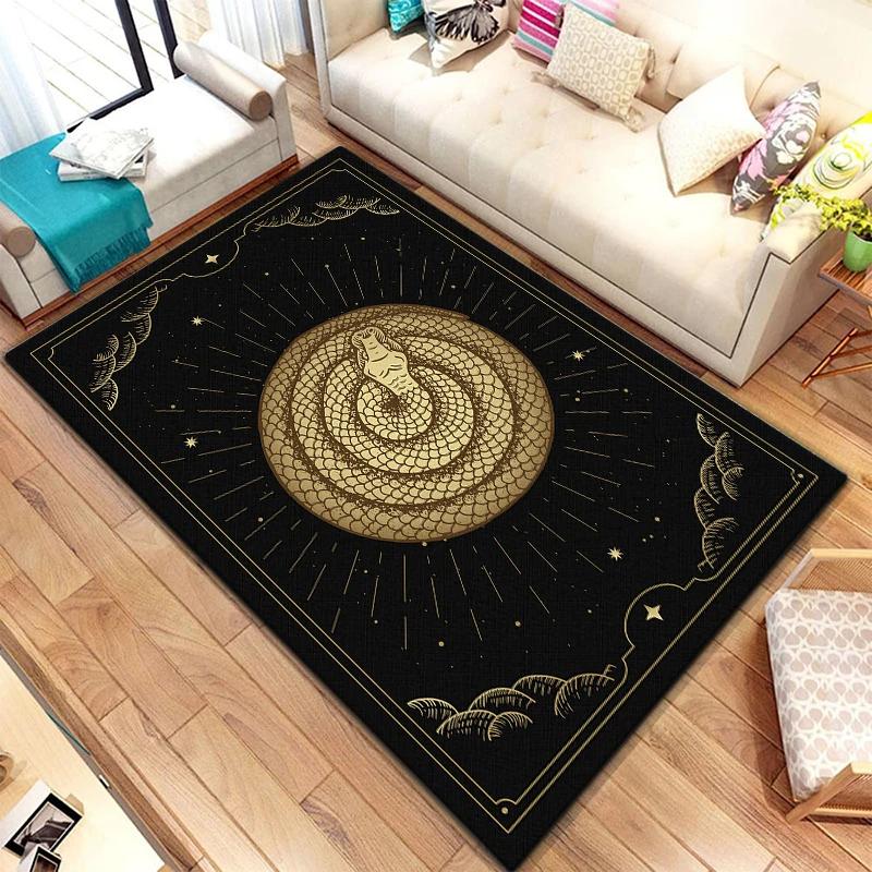 Scale of Justice Magic Astrology Esoteric Carpet for Living Room Rug Bedroom Kitchen Mats Anti-Slip Rugs Yoga Mat Decorative Rug