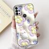 For Motorola Moto G10 G20 G30 G40 Fusion G50 G60 Phone Case Back Cover Soft Matte Silicone Slim Funda Lovely Panda Rabbit Flower