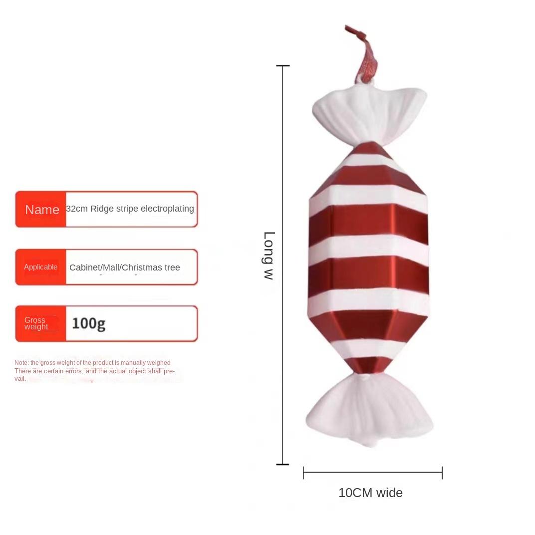 

Рождественские конфеты и украшения для сцены и бара, красно-белый орнамент с ручной росписью и праздничным дизайном