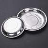 Reusable Deep Dinner Plates Non-Magnetic Metal Serving Platter Versatile Flat Dinnerware  For BBQ
