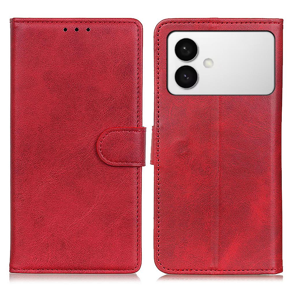 

For Samsung Galaxy S26 Edge Case Cowhide Texture Leather Wallet Stand Phone Cover