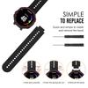Compatible Silicone Wristband for Garmin Forerunner 235/620/735XT - Two-Color Round Hole Design.