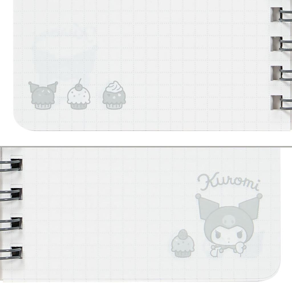 Sanrio Slim Ring Notebook Kuromi with Elastic Band 430897