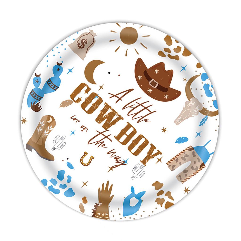 1Set Horse Party Dinnerware Set Includes Plates Napkins Tablecloth Flags Optional for Western Themed Gatherings