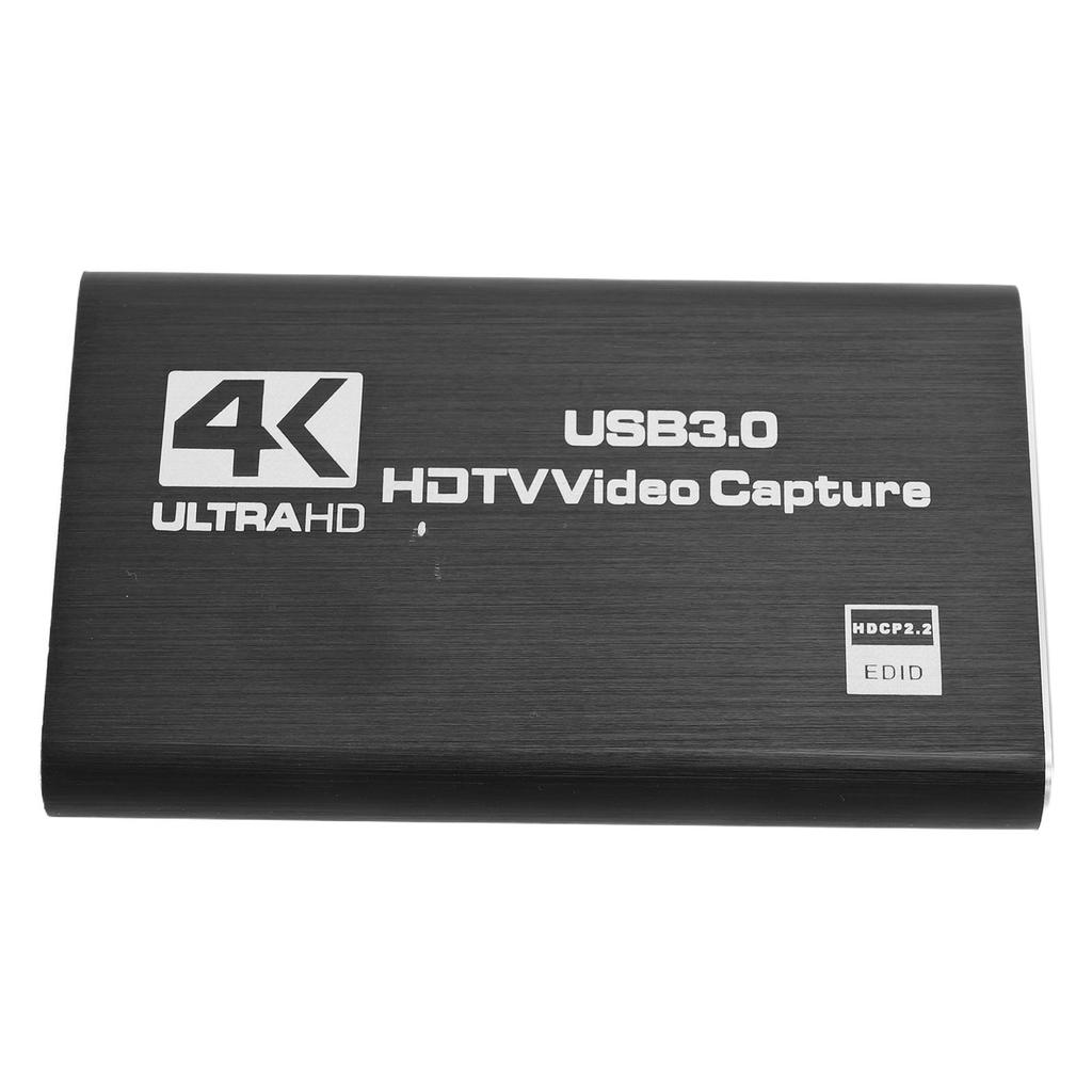 4K Audio Video Catch Card 60Hz HD Multimedia Interface to USB 3.0 Full HD Recording Device for HDTV Game Live Streaming