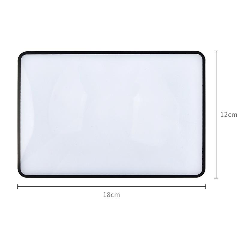 3X Magnifier Portable Card Magnifying Glass Ultra-thin PVC Lens HD Outdoor Pocket Reading Magnifying Glass
