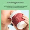 Deli 228ml Red Corrugated Disposable Paper Cups