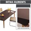 1 PC Solid Colour Rectangle Table Cloth Cover Waterproof Tablecloth Fits for Folding Tables Washable Table Protector Camping