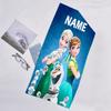 1pc Frozen12 Beach Towel with Custom Name, Beach/Swimming/Bath/Picnic/Camping Towel, Suitable for Seaside Beaches