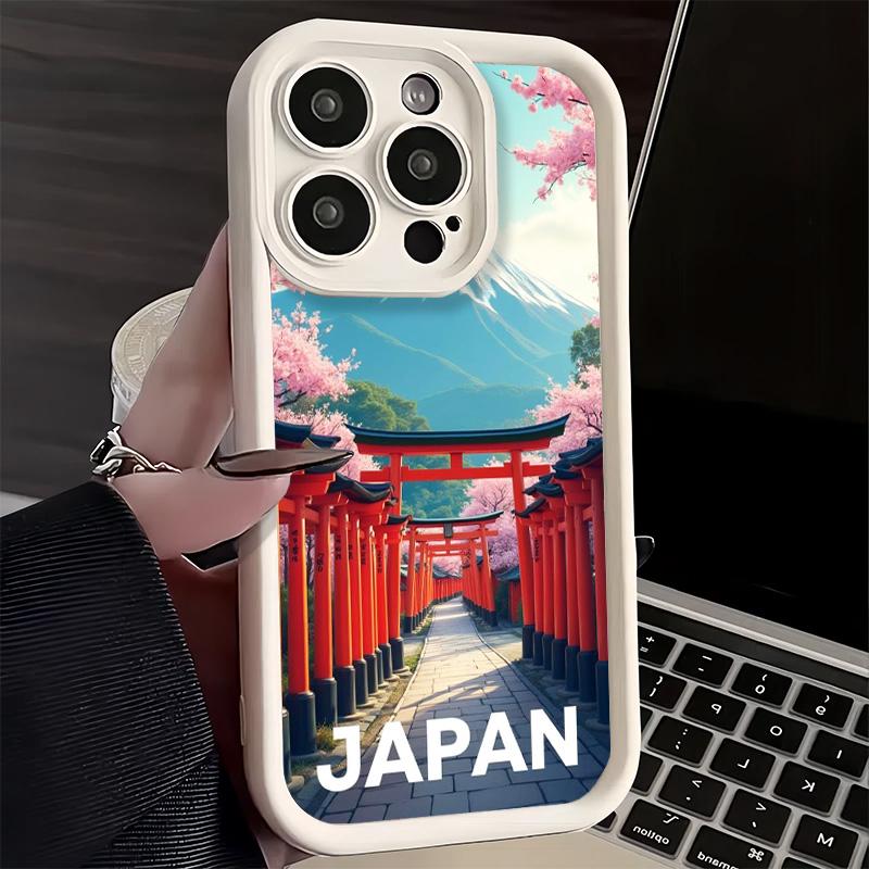 

Phone Case for iPhone 17 Air 16E 15 16 Pro Max Osaka Tokyo Japan Scenery Cover 14 Plus 13 12 Mini Soft Shell Silicone Fundas iPhone 17