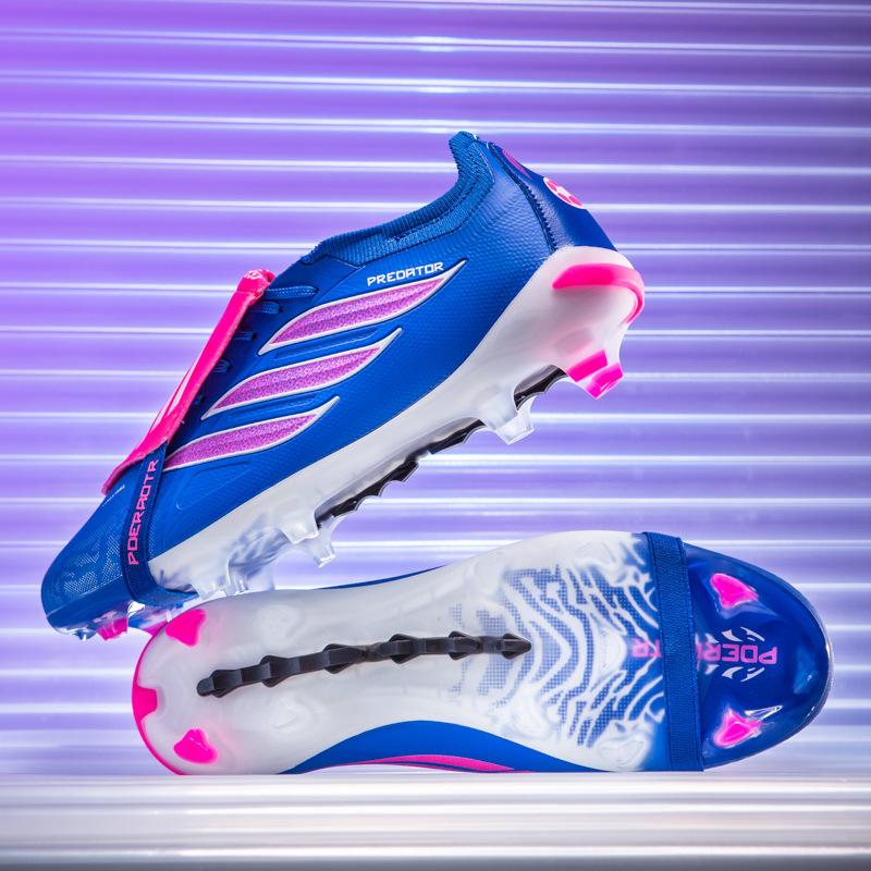 New Football Shoes Adult Ag Spikes Men'S And Women'S Flip Tongue Student Grass Actual Combat Anti-Skid Training Football Shoes