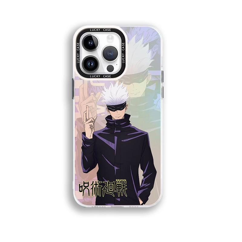 כיסוי טלפון אנימה Jujutsu Kaisen Gojo Satoru עבור Vivo V30/V30 Pro/S18 Pro - גימור מט