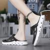 Slippers for Men In Summer Non Slip Thick Soled Wear-resistant Driving Hole Shoes Men's Sports and Leisure Beach Semi Sandals