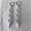 Boucles d'oreilles Étoile Métal Rétro avec Design Découpé Style Gothique Punk Longues Pendantes Boucles d'oreilles Mode pour Femmes