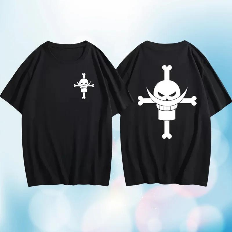 Plus Size Pirate Ace Edward Newgate Tshirt Men Women Cosplay TShirt Cotton Short Sleeve Tee Japanese Anime Harajuku Clothing