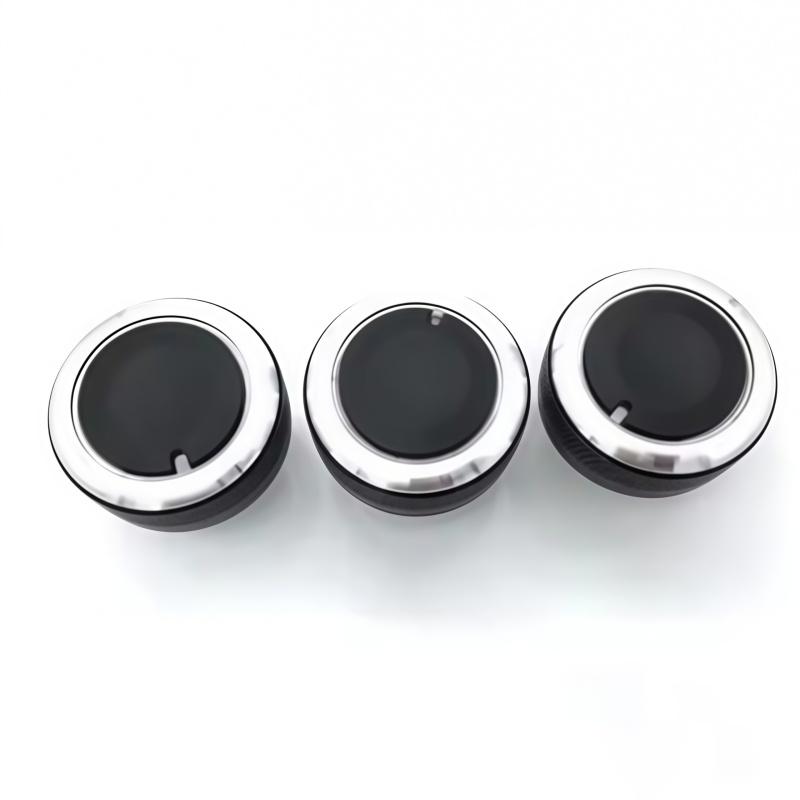 3pcs/set Air Conditioning Knob Aluminum Alloy AC Knob Heat Control Button For Geely Panda 2009-2017 Accessories