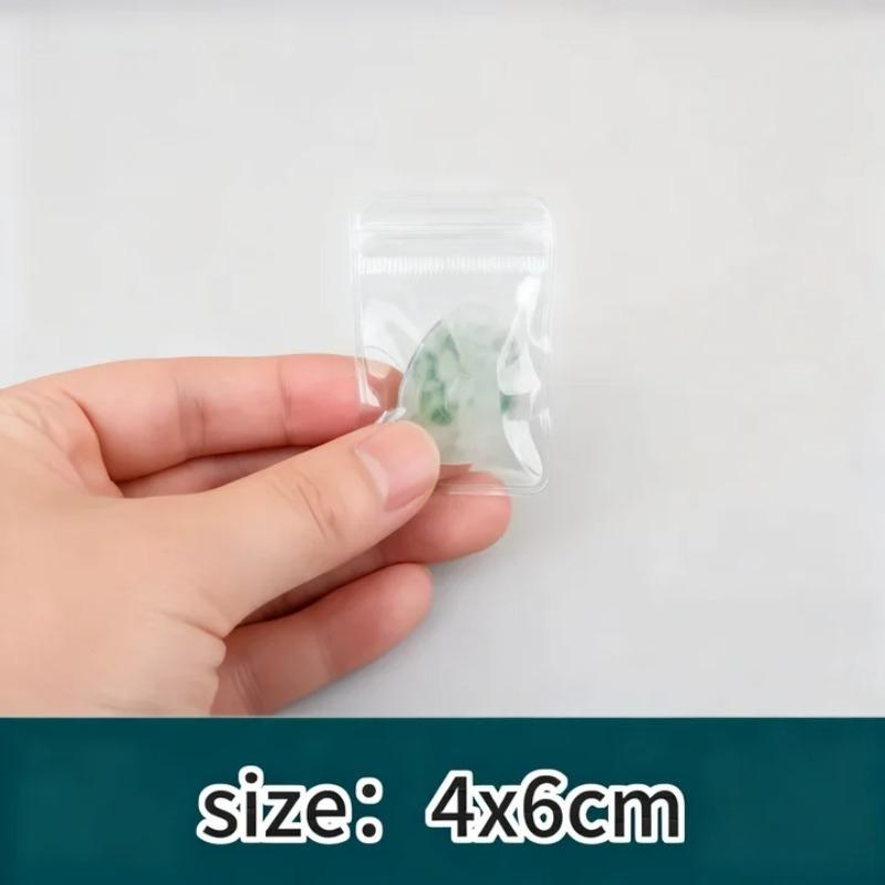 

Jewelry Bag Small Self-Sealing Plastic Zip Clear PVC Storage Bags for Storing Bracelets Rings Earrings Organizer 10pcs
