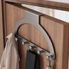 Aufhängbar All-in-One Über die Tür 6 Hakenleiste Bohrlos Kleiderbügel Handtuchhalter Universelle Aufbewahrungslösung Badezimmer Schlafzimmer Organizer