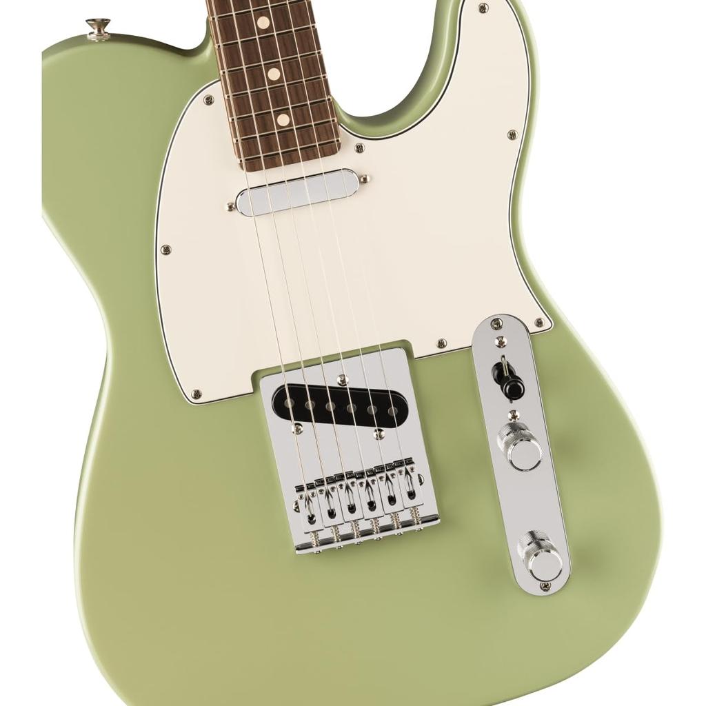Fender Player II Electric Rosewood Birch Soft Case Included Telecaster® Guitar, Fingerboard, Green,