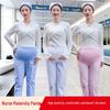Nurse Maternity Work Pants - Adjustable Belly Support, Elastic Waist, Women's Plus Size, Available In White, Pink, Blue