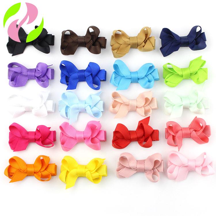 

Korean Style Children s Solid Three-Point Bubble Flower Bow Duckbill Hair Clip