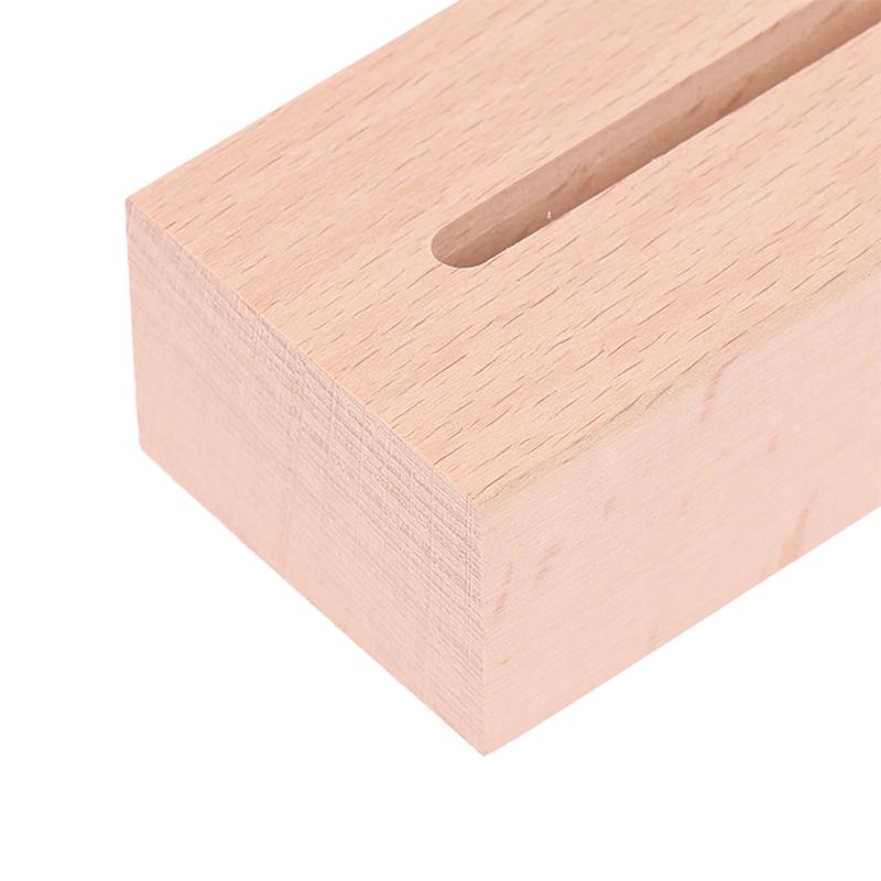 AAA Batteriebetriebener LED-Lichtständer mit Holzsockel für Acryl-Nachtlampe, Kunst, DIY-Holzlichtständer