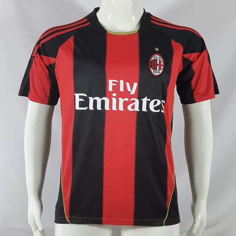 06 Champions League Final Edition AC Mailand Retro Trikot Nr. 22 Kaka 95-96 Heim Lang Kurzarm Klassisches Fußballtrikot