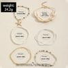 7Pieces Handmade Ocean Bead Bracelet Set Party Jewelry Chain Wristband Resin and Shell Texture for Party and Celebration