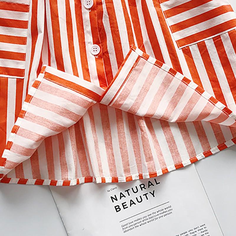 Children Summer Girls Sweet Cotton Cute Cartoon Stripes Print Sleeveless Sling Sweet Princess Dress