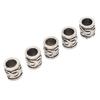 20pcs Alloy Beard Beads Retro Hair Tube Beads Jewelry DIY Pendant for Bracelet Necklace Making