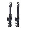 2pcs Car Headrest Hooks With 3 Multi-function Hangers, Rear Seat Back Storage For Purse Handbag Coat Grocery Umbrella