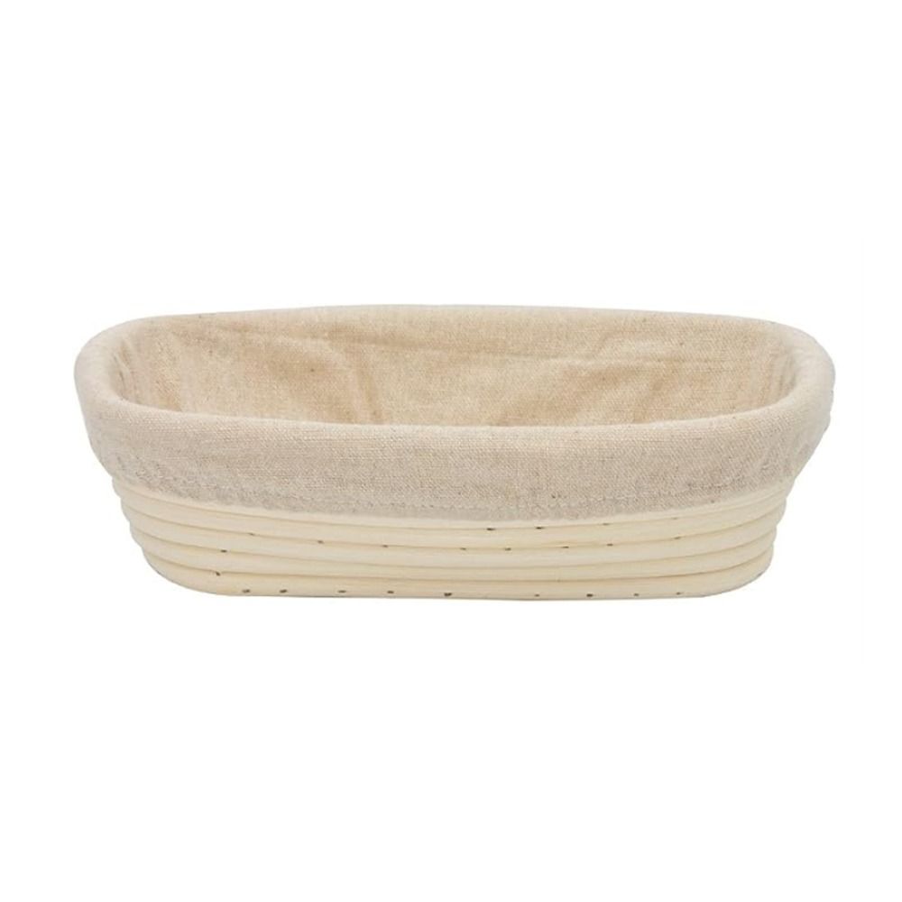 Rattan Woven Banneton Basket Oval Shape Bread Baking Tool Durable Dough Rising Bowl Bread Dough