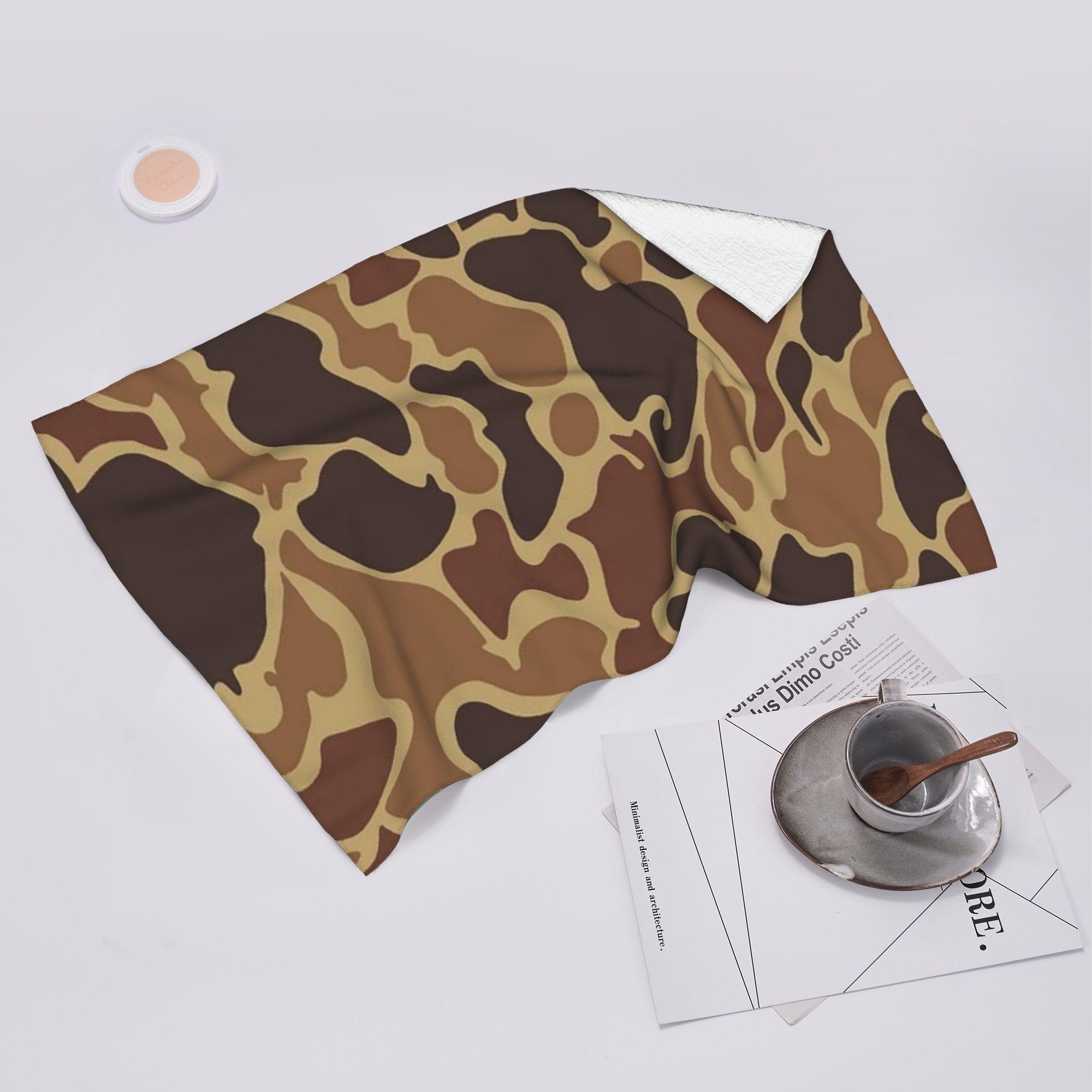 Creative Man White Duck Camo Soft Face Towel Quick Dry Pool Bath Cotton Towels Absorbent